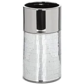 Wazony i flakony - Wazon EUROFIRANY Mirona 08 14 x 30 cm Srebrny - miniaturka - grafika 1