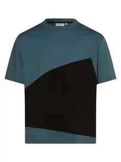 Koszulki męskie - Calvin Klein - T-shirt męski, niebieski|czarny|wielokolorowy - grafika 1