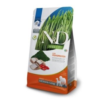 FARMINA N&D SPIRULINA HERRING ADULT MED/MAXI 7kg
