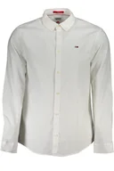 Koszule damskie - BIAŁA KOSZULA MĘSKA TOMMY HILFIGER Z DŁUGIM RĘKAWEM - miniaturka - grafika 1