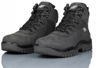 Buty Męskie 4F Trekking Wodoodporne Antracyt R-46 - Buty trekkingowe męskie - miniaturka - grafika 1