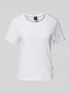 T-shirt z wyhaftowanym logo - Koszulki i topy damskie - miniaturka - grafika 1