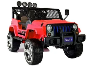 Auto na Akumulator S2388 Jeep Czerwony 4x45W - Pojazdy elektryczne dla dzieci - miniaturka - grafika 1
