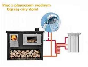 Piec kuchenka kuchnia westfalka z płaszczem wodnym i piekarnikiem 10/12 kW (średnica wylotu spalin: prawy 130 mm) - spełnia anty-smogowy EkoProjekt 04482075 - Kuchnie węglowe - miniaturka - grafika 5