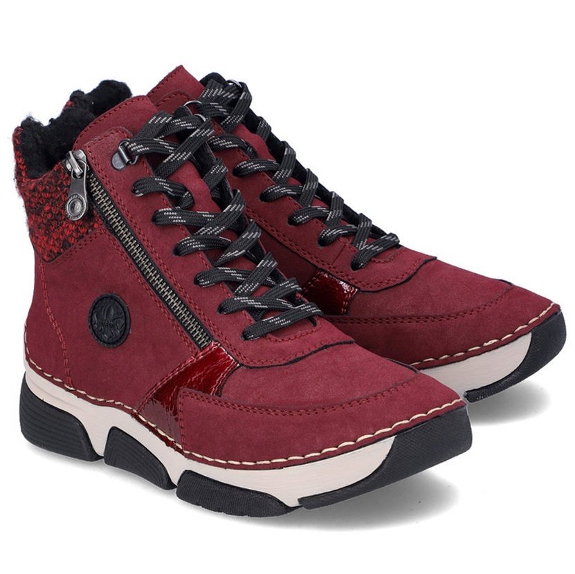 Trzewiki damskie Rieker 45960-35 RED R.38