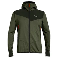 Bluzy męskie - Bluza męska Salewa Agner Hybrid PL/DST M FZ Hdy Dark Olive Melange/0910 M - miniaturka - grafika 1