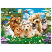 Zabawki kreatywne - Mozaika diamentowa, haft 30x40 Psy i koty Flamingo line - miniaturka - grafika 1