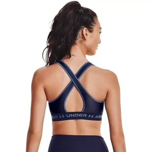 Biustonosz sportowy Under Armour Crossback Matte/Shine - Bielizna sportowa damska - miniaturka - grafika 2