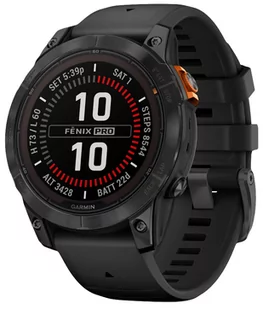 Zegarek Zegarek Garmin 010-02777-01 Fenix 7 Pro Solar - Slate Gray - Zegarki męskie - miniaturka - grafika 1