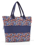 Torebki damskie - Reisenthel Shopper bag "E1" w kolorze granatowym ze wzorem - 50 x 26,5 x 16,5 cm - miniaturka - grafika 1