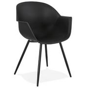 Krzesła - Kokoon Design Krzesło Design Stileto czarne AC02180BL - miniaturka - grafika 1