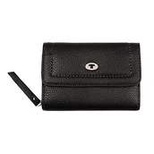Portfele - Tom Tailor Damska Lilly, Medium Flap Wallet, czarna, one size 29280 60 - miniaturka - grafika 1