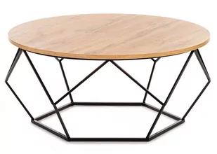 Atmosphera Stolik kawowy Diamond 90 cm Dąb Lancelot 10-1562-90-BOL-MDF - Ławy i stoliki kawowe - miniaturka - grafika 1