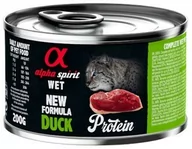 Mokra karma dla kotów - Alpha Spirit karma mokra dla kota Protein z kaczką 200g - miniaturka - grafika 1