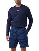 Spodenki męskie - Reebok krótkie spodenki męskie Wor Comm Printed Short wielokolorowa kobaltowo niebieski M - miniaturka - grafika 1