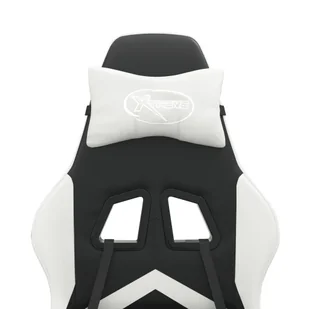 Lumarko Fotel gamingowy, czarno-biały, sztuczna skóra - Fotele gamingowe - miniaturka - grafika 10