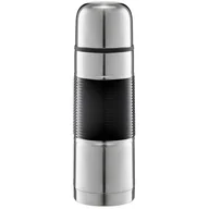 Termosy - Termos AMBITION Gummy 750 ml Srebrno-czarny - miniaturka - grafika 1