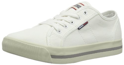 Tommy Jeans Damskie kapcie London 3D, biały - Biały Chambray White 140-41 EU
