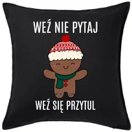 Poduszki dekoracyjne - CZARNA Poduszka świąteczna - miniaturka - grafika 1