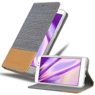 Etui i futerały do telefonów - Cadorabo Etui na Xiaomi RedMi Note 4 w kolorze LIGHT GREY BROWN Etui na telefon komórkowy z magnetycznym zamknięciem, funkcją podstawki i miejscem na kartę Etui Etui ochronne Etui z klapką w stylu książki - miniaturka - grafika 1