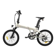 Rowery elektryczne - Składany rower elektryczny ADO Air 20S - Moc 250W Baterią 36V9.6Ah Zasięg 100KM Hamulec tarczowy hydrauliczny - Biała kość słoniowa - miniaturka - grafika 1