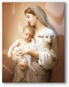 Ikony i obrazy sakralne - Matka Boża z Dzieciątkiem, nowoczesny obraz religijny plexi - miniaturka - grafika 1