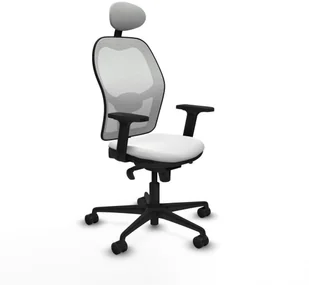 Fotel biurowy, krzesło biurowe Krzesło Biurowe z Zagłówkiem Piqueras y Crespo 2D036N1 Biały - Fotele i krzesła biurowe - miniaturka - grafika 1