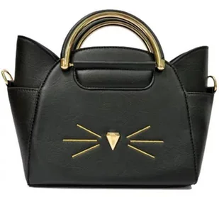 TOREBA CAT BAG BLACK EDITION AVEC POMPON - Torebki damskie - miniaturka - grafika 1