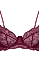 Biustonosze - Hunkemöller Nieusztywniany biustonosz z fiszbinami Isabelle Fioletowy - miniaturka - grafika 1