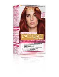 Loreal Excellence Creme 6,66 Intensywna Czerwień - Farby do włosów i szampony koloryzujące - miniaturka - grafika 1