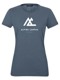 Salewa Koszulka funkcyjna "Alpine Campus Dry" kolorze granatowym - Koszulki sportowe damskie - miniaturka - grafika 1