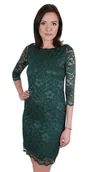 Sukienki - Zielona, koronkowa sukienka mini JOHN ZACK M - miniaturka - grafika 1