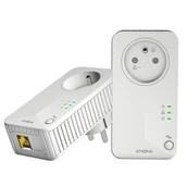 Powerline communications - Strong POWERL600DUOFR Karta sieciowa do PowerLine 600 Mbit/s Przewodowa sieć LAN Biały 2 szt. - miniaturka - grafika 1