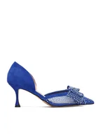 Czółenka - Eva Minge Szpilki EO-AVA-78096-202 Niebieski - miniaturka - grafika 1