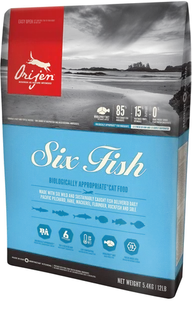 ORIJEN Six Fish cat 5,4kg + niespodzianka dla kota - Sucha karma dla kotów - miniaturka - grafika 6