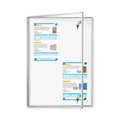 Gabloty - Gablota ogłoszeniowa jednodrzwiowa zewnętrzna magnetyczna - miniaturka - grafika 1