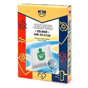 Worki do odkurzaczy - Zelmer K & M Worki K&M 49.4120 4 szt + filtr - miniaturka - grafika 1