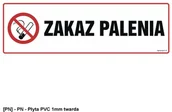 Tablice BHP - SIGNPROJECT NC013 - Zakaz palenia 900x300 - miniaturka - grafika 1