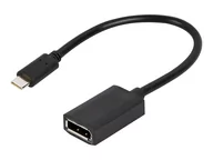 Pozostałe akcesoria sieciowe - GEMBIRD Adapter USB-C do DisplayPort 4K 15 cm A-CM-DPF-02 | Darmowa dostawa - miniaturka - grafika 1