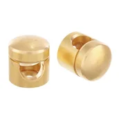 Akcesoria do oświetlenia - Bardzo duży uchwyt XXL przewodu do instalacji natynkowej mosiężny uchwyt do kabla w kolorze surowego mosiądzu Kolorowe Kable - miniaturka - grafika 1