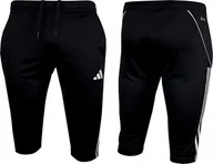 Spodnie sportowe męskie - Adidas Spodenki męskie adidas Tiro 23 League 3/4 czarne HS3548 L - miniaturka - grafika 1
