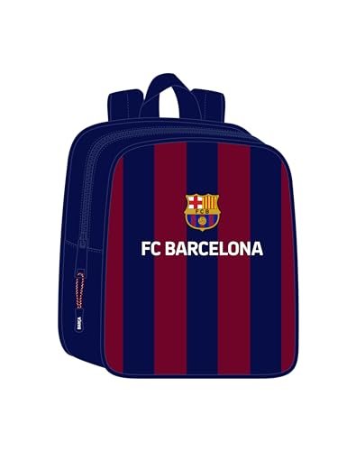 Safta F.C. BARCELONA Plecak dziecięcy, plecak dziecięcy, plecak szkolny, odpowiedni do samochodu, idealny do przedszkola, wygodny i wszechstronny, jakość i wytrzymałość, 22 x 10 x 27 cm,