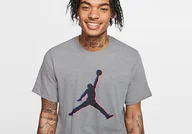 Koszulki męskie - Nike Air Jordan Jumpman 23D Tee Carbon Heather - miniaturka - grafika 1