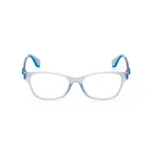 Okulary przeciwsłoneczne - adidas ORIGINALS OR5048@51084#, Shiny Light Blue, Regular dla kobiet, Shiny Light Blue - miniaturka - grafika 1