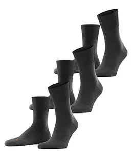 FALKE Uniseks Skarpety Run 3-Pack U SO Bawełna jednokolorowe 3 Pak, Szary (Dark Grey 3970), 46-48 - Skarpetki męskie - miniaturka - grafika 1