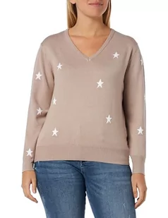 NALLY Damski sweter z dzianiny 19019332-NA02, beżowy wełniany biały, XS/S, Beżowy biały wełna, XS-S - Swetry damskie - miniaturka - grafika 1