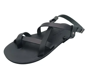 Czarne sandały męskie ze skóry naturalnej SANDINISTA S4685 [Rozmiar: 41] - Sandały męskie - miniaturka - grafika 1