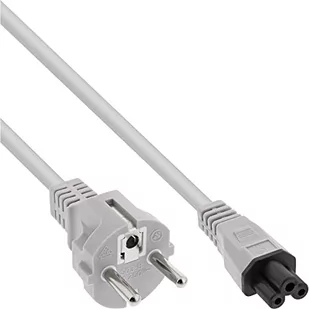 InLine Kabel zasilający Kabel Zasilający Typ F German " Mikey Mouse" laptop Plug szary 1.8m 16656A - Kable komputerowe i do monitorów - miniaturka - grafika 1