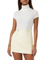 Spódnice - United Colors of Benetton Spódnica damska, Żółte I Białe Obrazy 66p, 34 - miniaturka - grafika 1