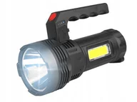 Latarki - LATARKA SZPERACZ LED + COB + SOLAR AKUMULATORY - miniaturka - grafika 1